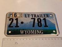 Nummernschild USA Wyoming Light Trailer Kr. München - Unterschleißheim Vorschau