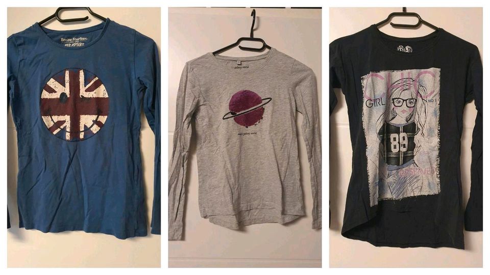 Langarmshirts Größe 152 Stück 3€ in Riede