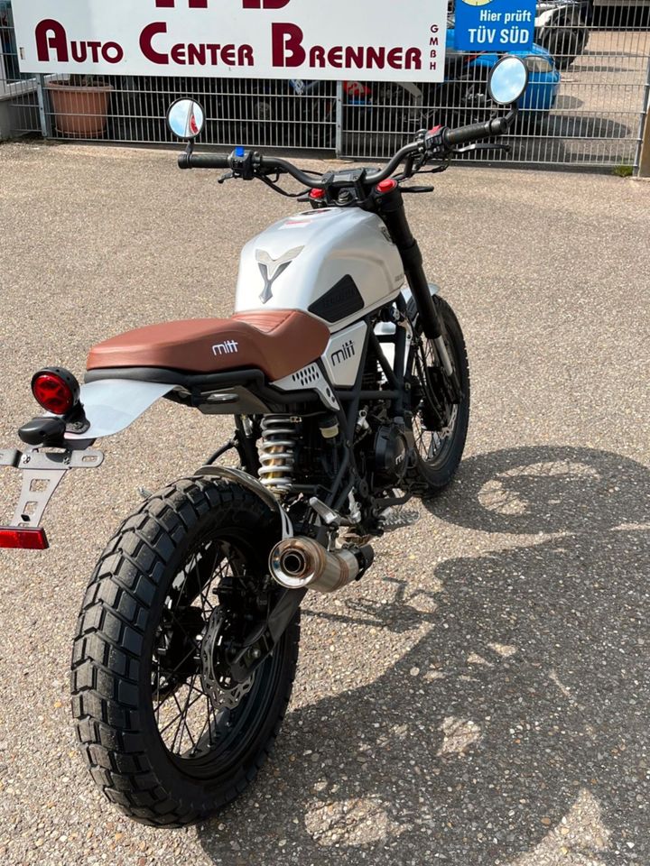 125ccm NEU 125er MITT DS Scrambler 125 Bike Silber in Obersulm