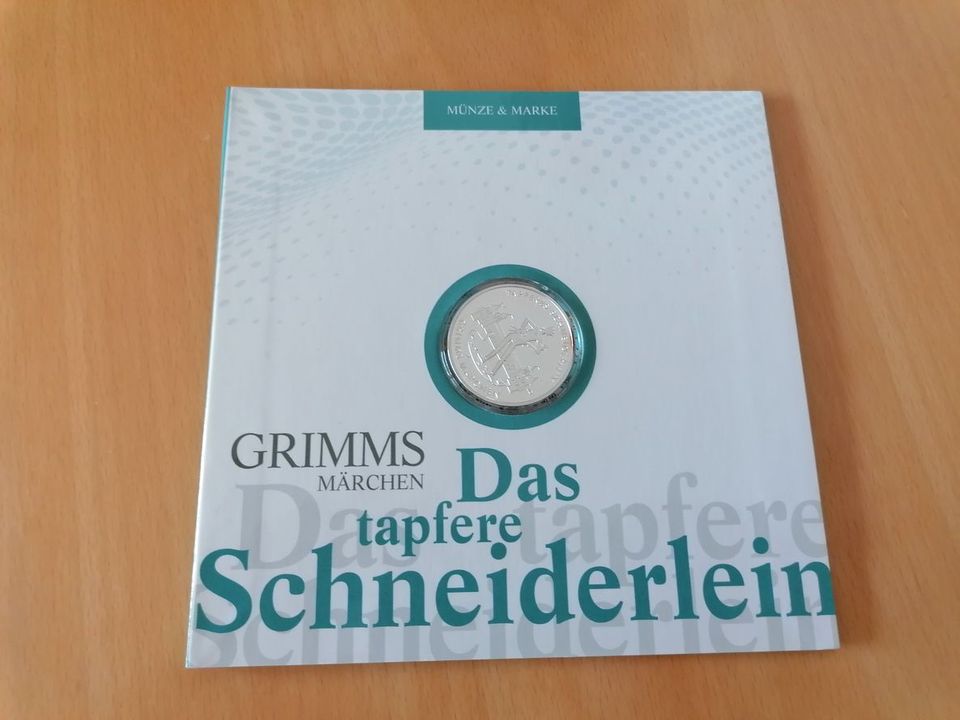 BRD 20 Euro PP 2019 G Grimms Das tapfere Schneiderle + Marke Post in Freilassing