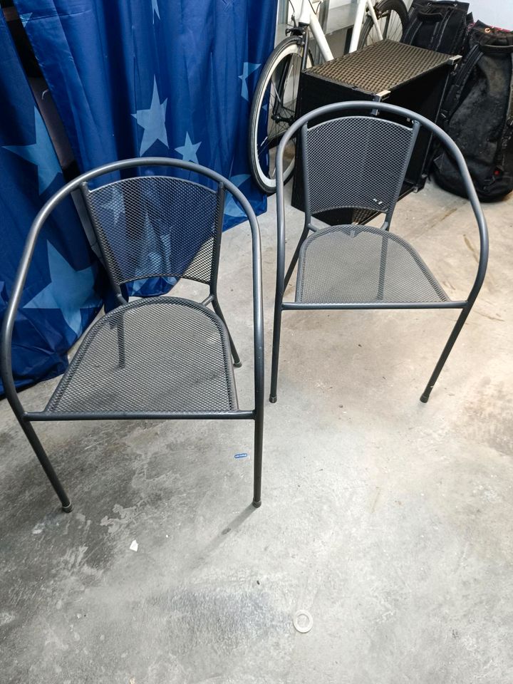 Stühle Outdoor Metall Aluminium stapelbar in Augsburg