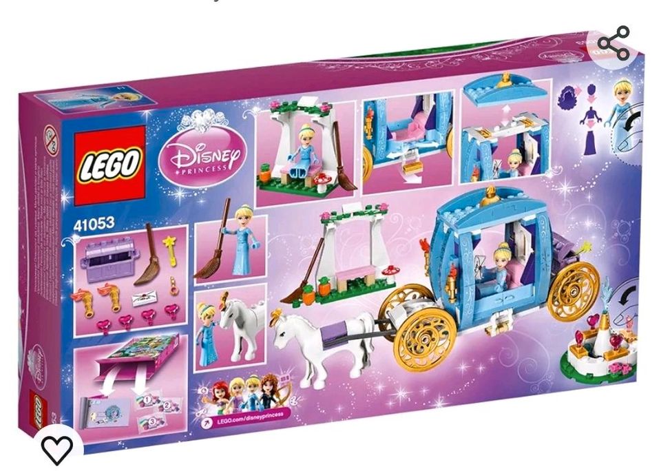 Lego Disney Cinderellas Kutsche 41053 in Waldmünchen