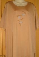 T-SHIRT Gr.50 -NEU- beige m.dkl.-braun / silberner Schlangenlinie Sachsen - Chemnitz Vorschau