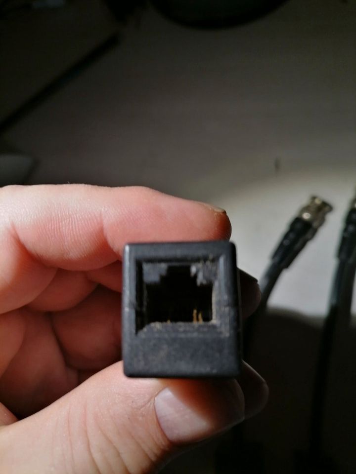 Netzwerk-Kabel RJ45-Buchse auf BNC Active Pin 1/+ 2/- in Kirchham