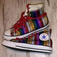 Converse All Star Hi Chucks Rainbow Regenbogen Glitzer gr. 39 Duisburg - Hamborn Vorschau