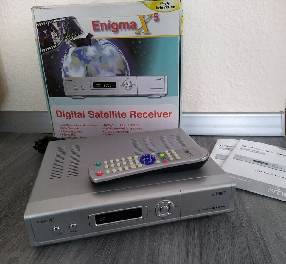 Smart Enigma X5- 1xConax Kartenleser Digital Sat Receiver Satelit in Crailsheim