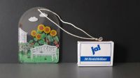 Miniatur-Glasbild mit Sonnenblume und Gartenbank Frankfurt am Main - Bockenheim Vorschau