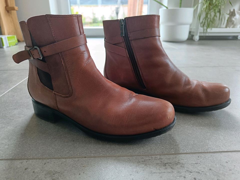 Stiefeletten, Gr. 38, 39, Stiefel, Leder, Wildleder in Thomasburg