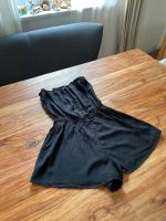 Jumpsuit schwarz Einteiler Basic Gummizug bandeau schulterfrei Bayern - Fürth Vorschau