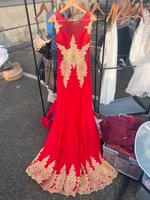 Rotes Kleid mit Gold Düsseldorf - Golzheim Vorschau
