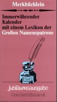 Immerwährender Kalender mit Lexikon der Großen Namenspatrone Niedersachsen - Apensen Vorschau