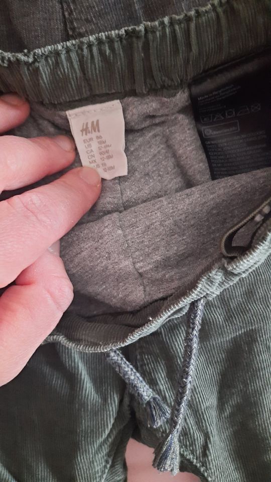 Set gefüttert Hose cordhose h&m 86 inklusive Versand in Bad Saulgau