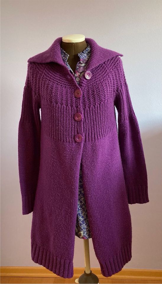 Esprit Strickjacke, Cardigan, Gr. M, violett, Wolle in Ladenburg