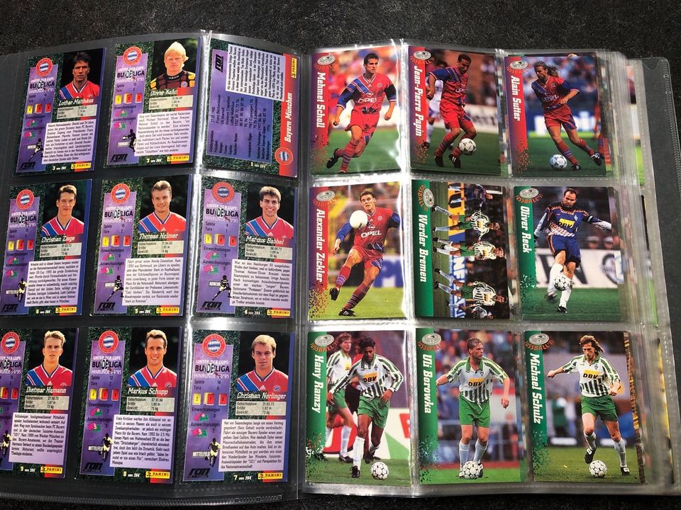 Panini Fußball Bundesliga 94/95 Sammelkarten RAN Trading Cards in Bestensee