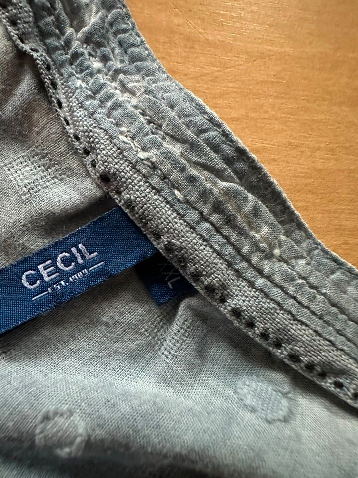 Bluse Cecil XL kurzarm blau camouflage Damen 44 in Freiburg im Breisgau