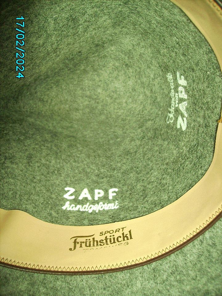 Original ZAPF Filzhut Gr. 56 ungetragen in Frankfurt am Main