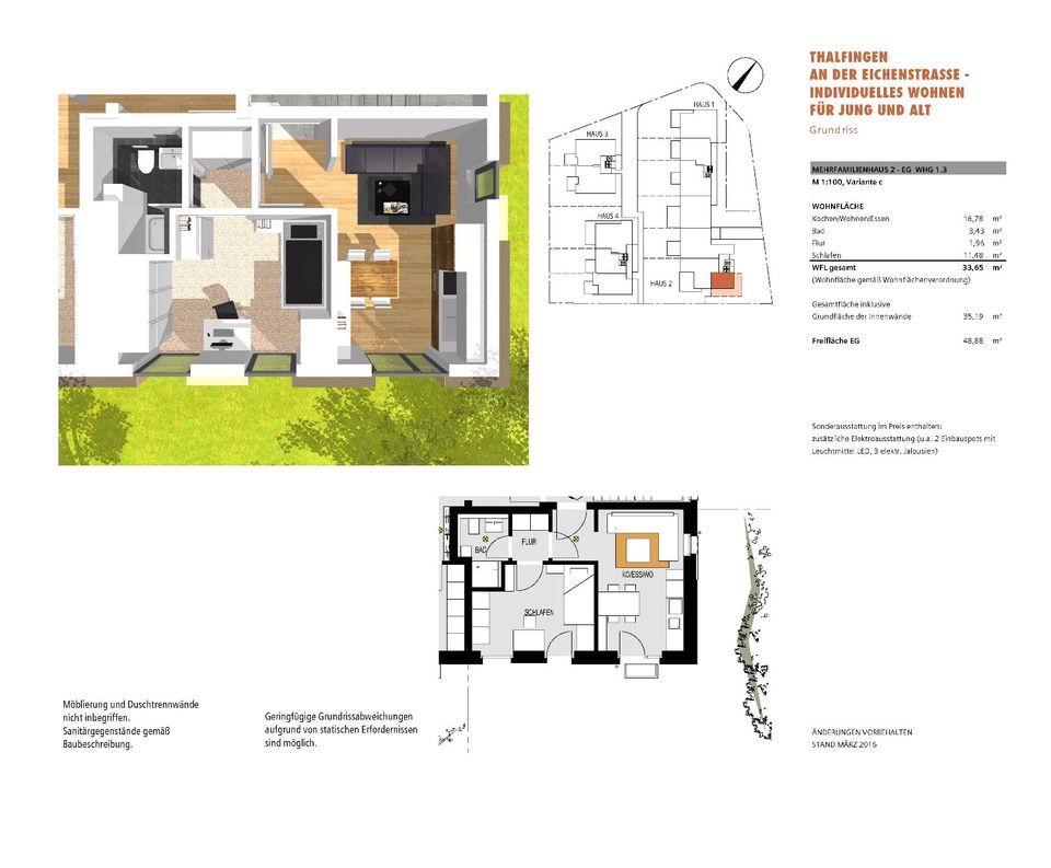 Lichtdurchflutete, großzügige 4 ZI EG-Wohnung mit eigenem Garten in Elchingen