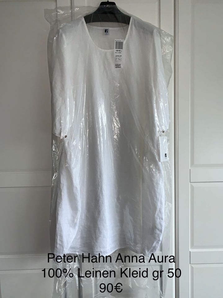 Anna Aura Kleid neu weiß gr 50 100% Leinen 90€ in Petershagen