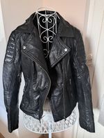 Kunstlederjacke im Bikerstil schwarz- Gr.36 Sachsen - Werdau Vorschau