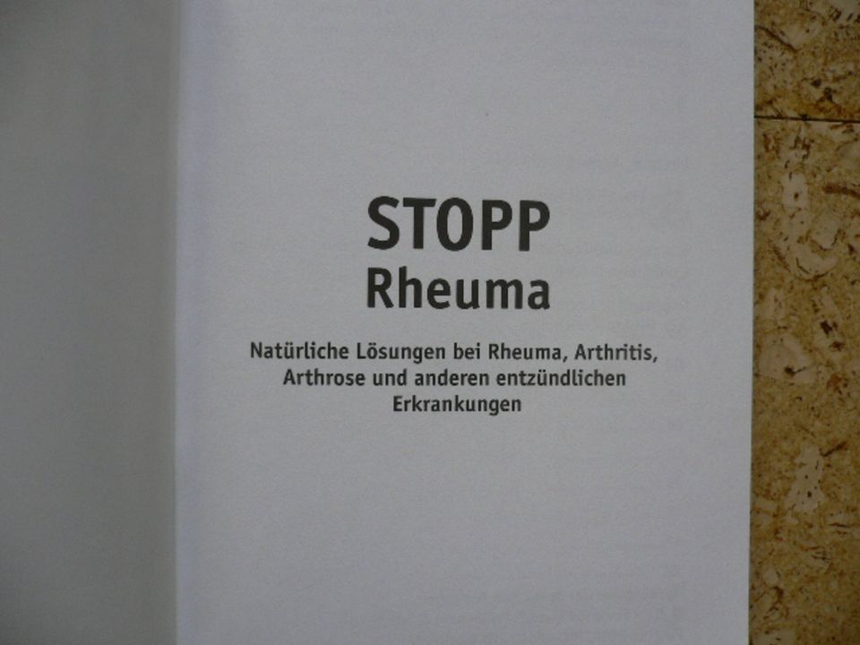 Taschenbuch: Stopp Rheuma - Lorna R. Vanderhaeghe in Kupferzell