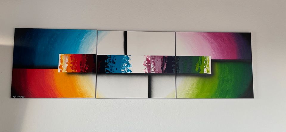 Original Handgemalt: "Play Of Elements" 210x60cm in Altbach