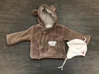 kuschelige Teddy-Jacke für Kleinkinder + Mütze, Größe 68 Baden-Württemberg - Plochingen Vorschau