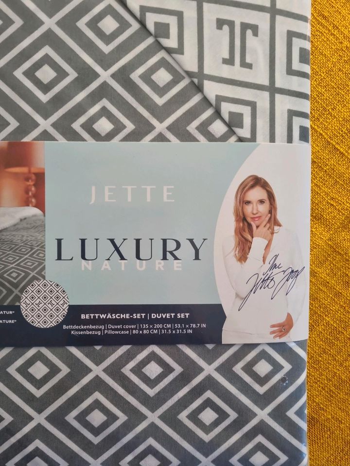 Geschenk NEU Jette Joop 1 x Bettwäsche grau Luxury Nature in Brieselang