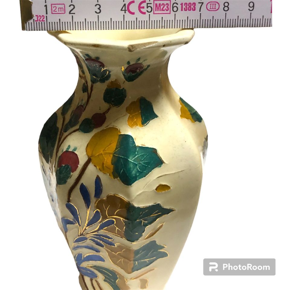 MAJOLIKA Porzellan Vase - Vintage - Rar in Wendelstein