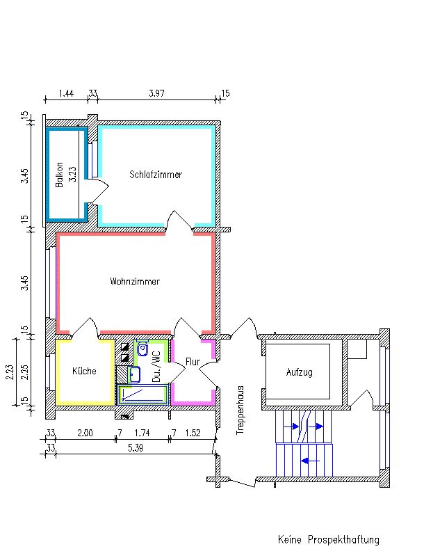 2-Raum-Wohnung mit Einbauküche in Chemnitz