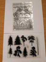 Stempel clear stamps Bäume Fenster Mädchen Katze Nordrhein-Westfalen - Kleve Vorschau