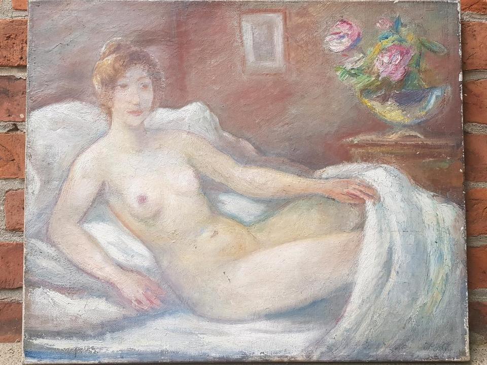 Gemälde Guten Morgen weiblicher Akt antik Impressionismus in Kyritz
