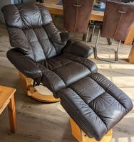 Relax Sessel mit Hocker - ähnlich Stressless - Leder braun Niedersachsen - Schortens Vorschau