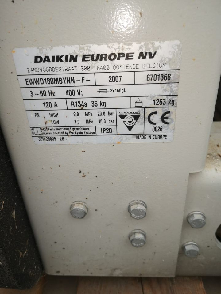 Kaltwassersatz Daikin in Ronneburg