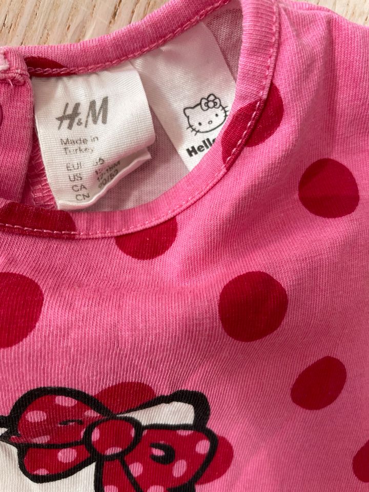 Kitty Kleid Punkte H&M 86 Mädchen in Großröhrsdorf