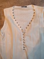 Ärmellose Bluse von Biba - beige leichte Sommerbluse Größe 42 Nordrhein-Westfalen - Alpen Vorschau