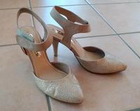 Tamaris 38 Pumps Gold Glitzer Anlass Hochzeit festlich Niedersachsen - Drage Vorschau