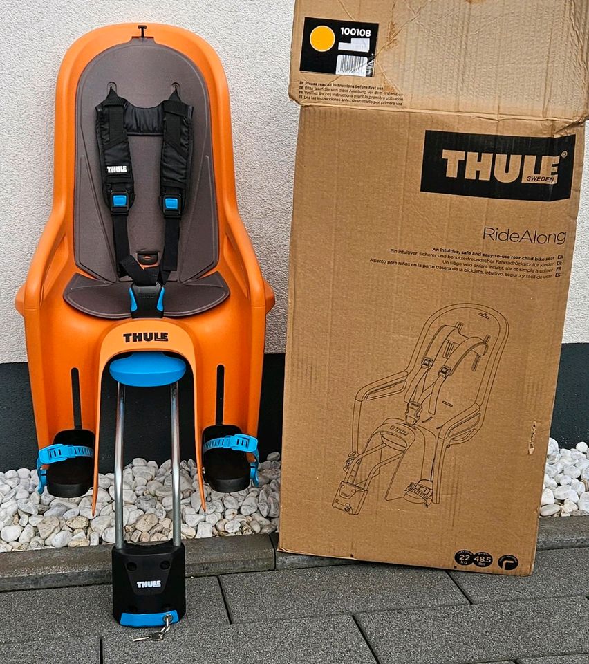 Fahrradkindersitz Thule RideAlong grau/orange in Königswinter