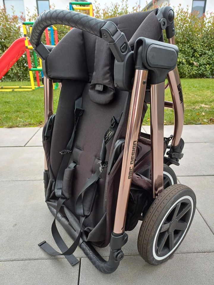 ABC Design Samba Kombi-Kinderwagen Diamond Schwarz Wanne & Buggy in Gau-Bischofsheim