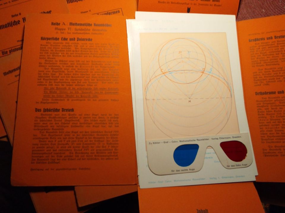 Mathematische Raumbilder Reihe A Mappe 1-6 v.1939 in Wülfrath