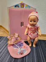 Baby Born Puppe 43 cm mit Schrank und viel Zubehör Sachsen - Großenhain Vorschau