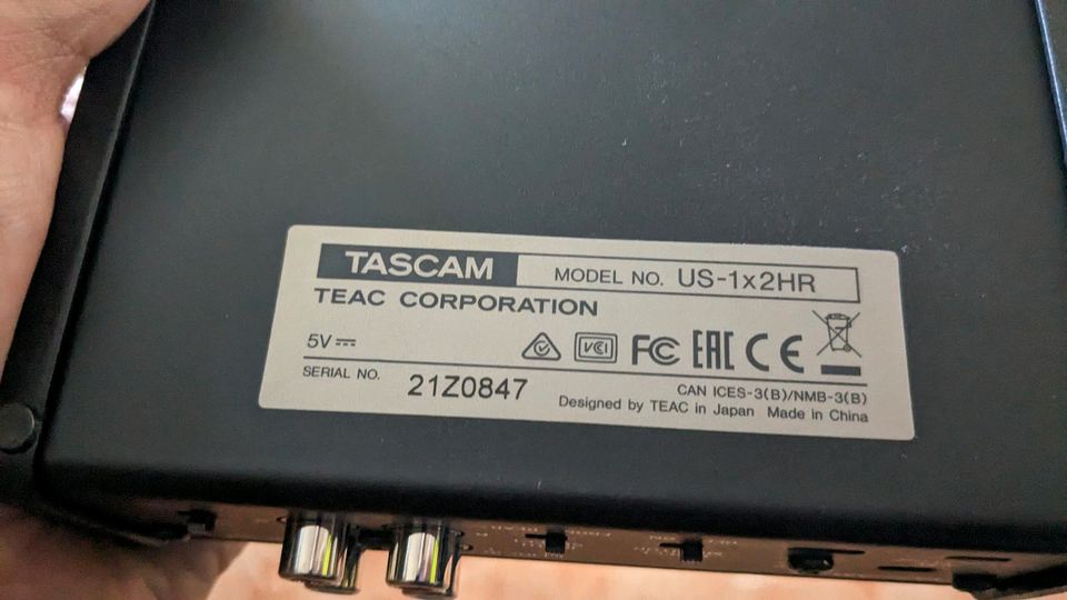 Tascam US-1x2HR Audio-Interface in Ilsede