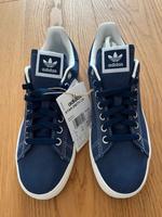 adidas Originals Stan Smith blau Velour Leder retro 38⅔ Sneaker Düsseldorf - Oberkassel Vorschau