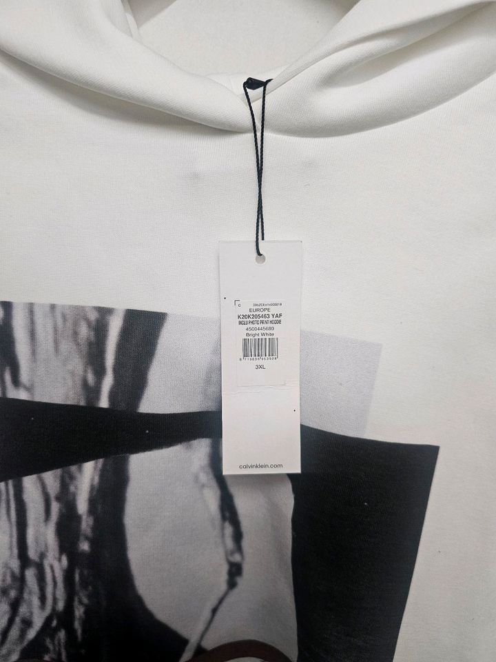 Neue Calvin Klein Hoodie Kapuzenpullover Pullover Gr 5XL Weiß in Ihringen