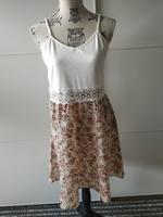 Shein Kleid Träger Floral Ripp Spitze rose weiß M Midi kurz Bayern - Hallstadt Vorschau