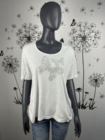 Shirt mit Schmetterlingen aus Ziersteinen Sachsen - Dohna Vorschau