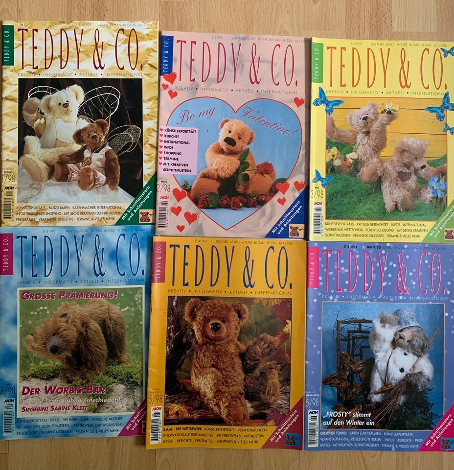 Teddy & Co. Teddys + Sonderheft nähen Selbermachen HOBBYAUFLÖSUNG in Wuppertal