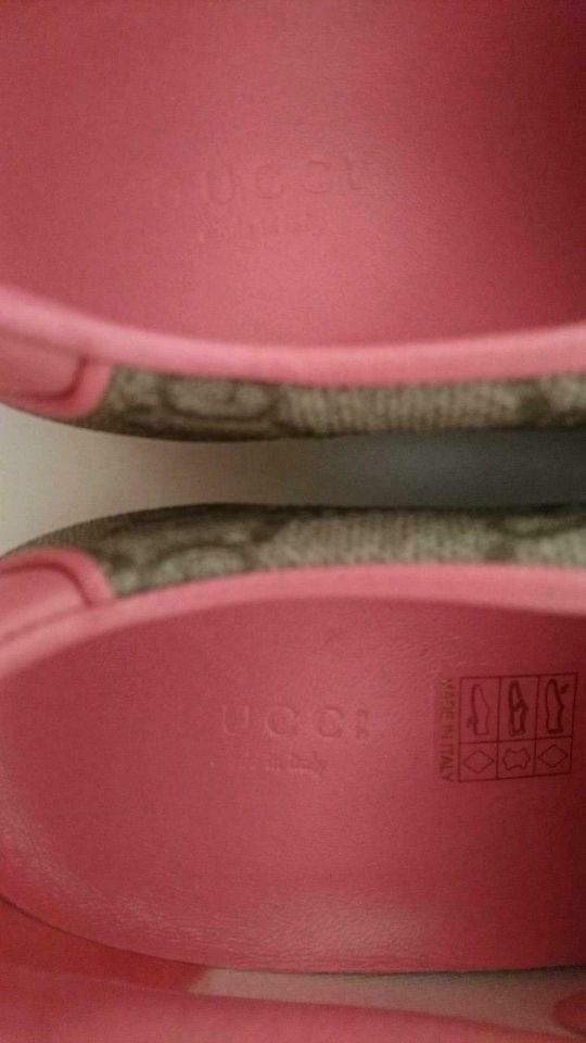 Original Gucci Sneakers Schuhe Gr. 38 rosa beige neu Schnürschuhe in Berlin