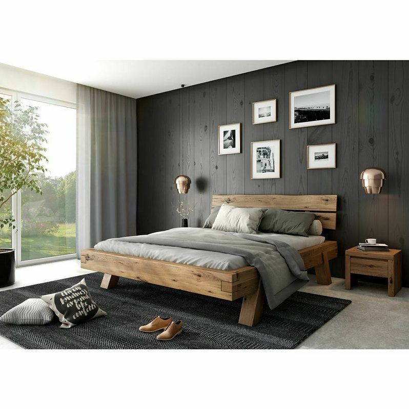 Heinrich: Futonbett 140 cm x 200 cm in Rustic-Eiche / 1414 in Bremen