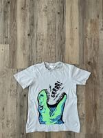 H&M T-Shirt grau Wendepailetten Dinosaurier 134/140 nur 2,80€ Bayern - Germering Vorschau