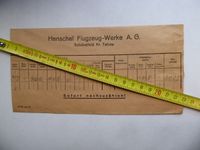 Henschel,Flugzeug,WK2,Flieger,Dokument Rheinland-Pfalz - Neuwied Vorschau